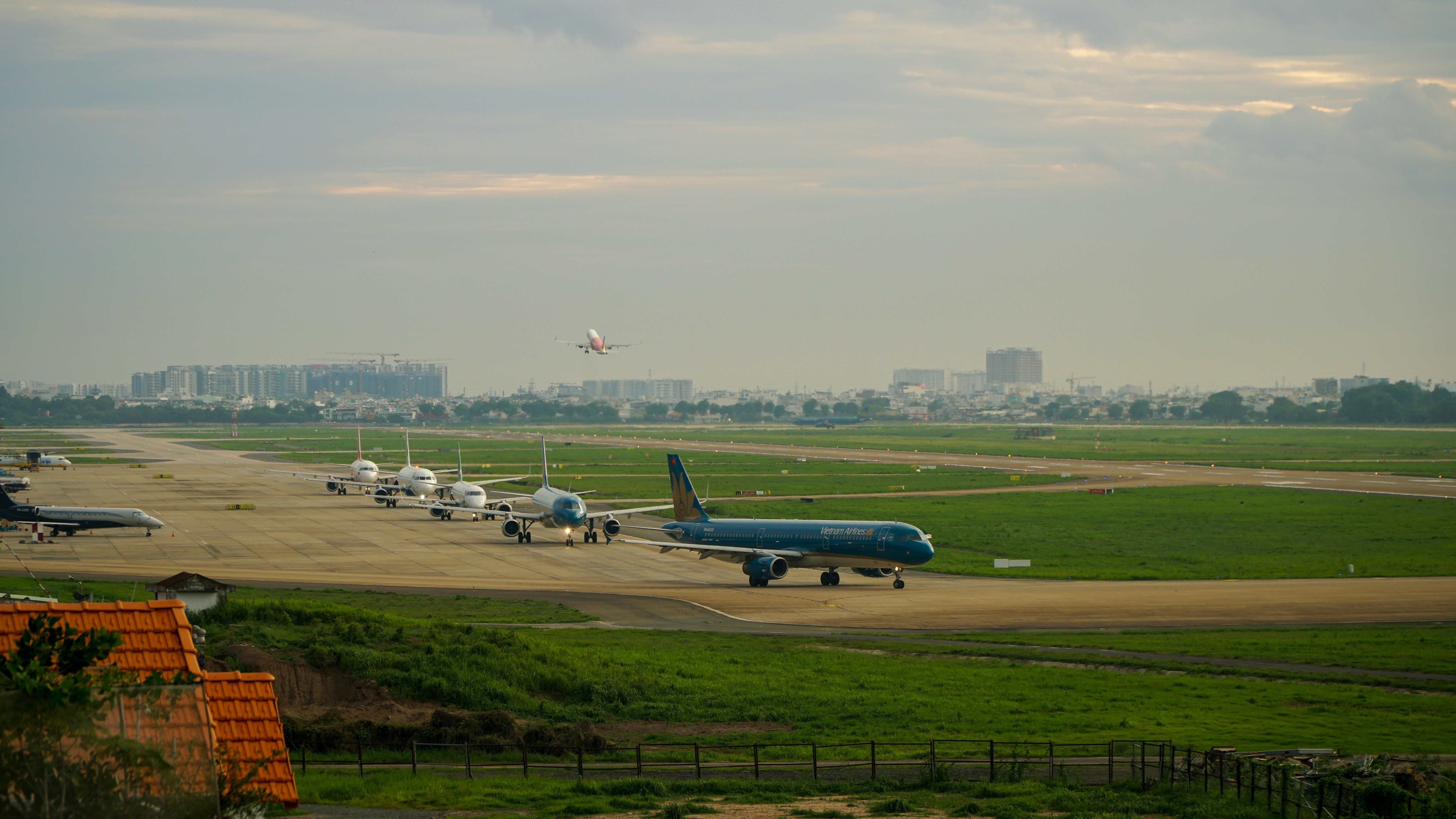 Aircraft taking off from Ho Chi Minh City