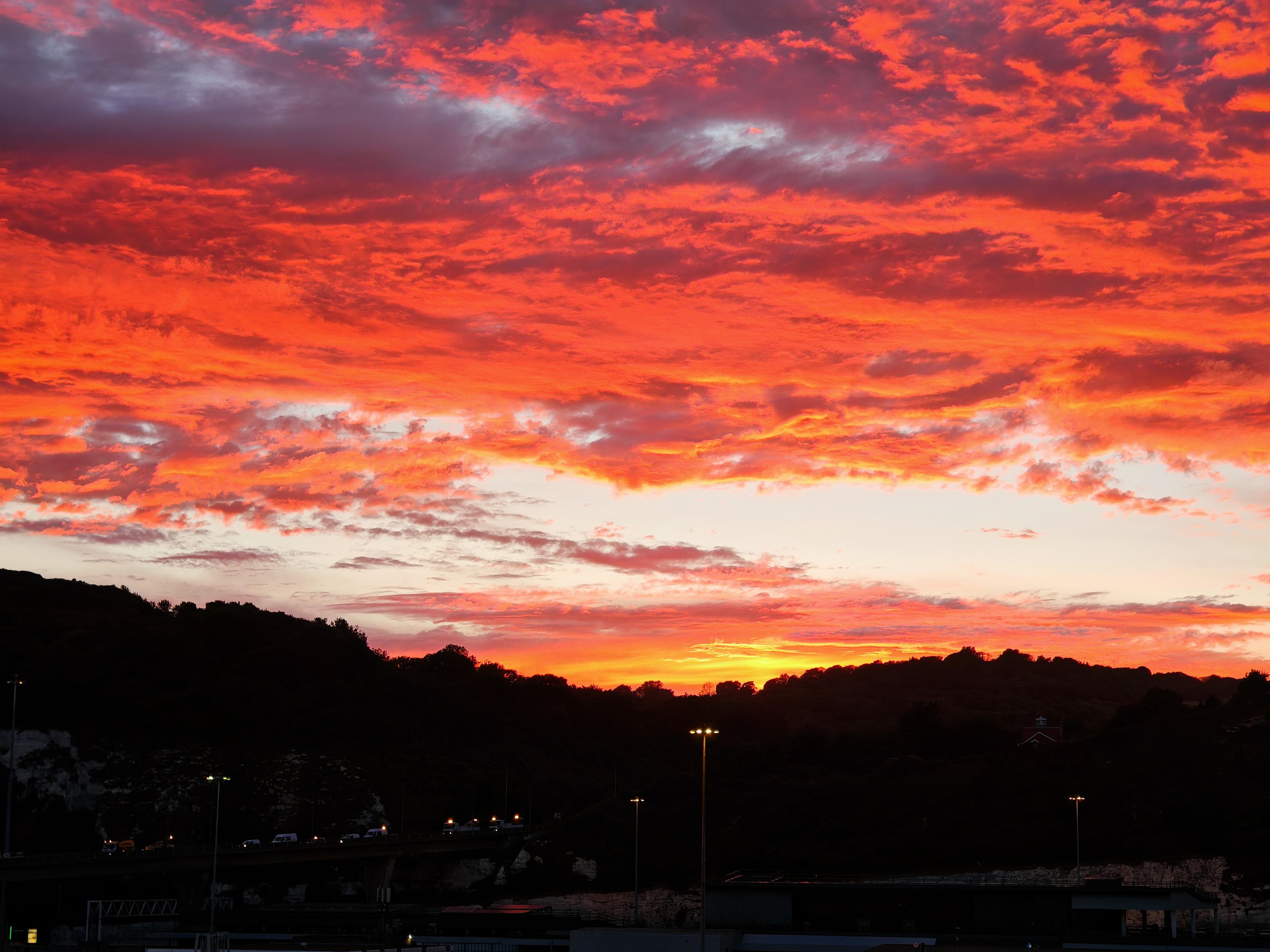Ferry sunsets over Dover