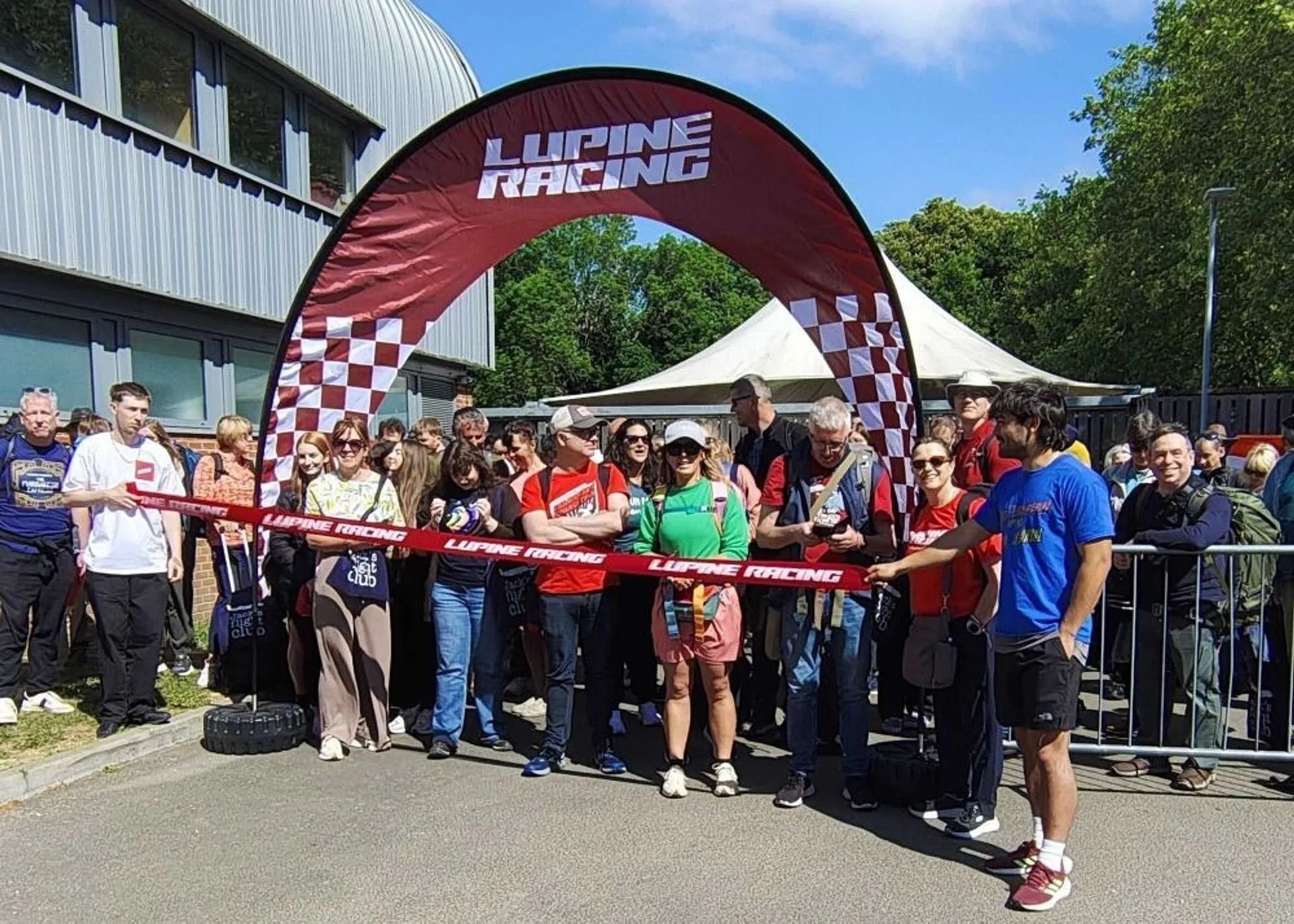 Racers at the start line