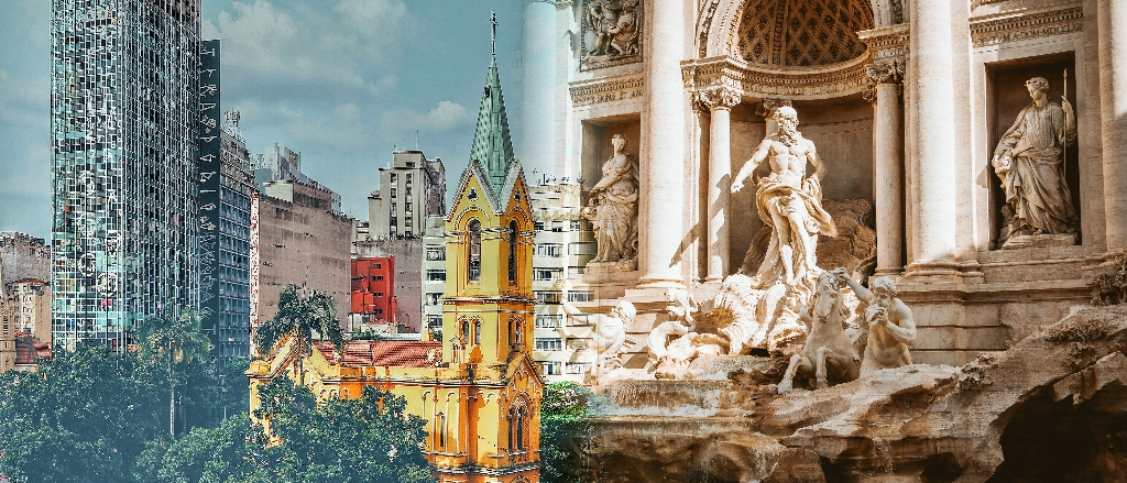 Rome  + São Paulo  at £375 rtn 