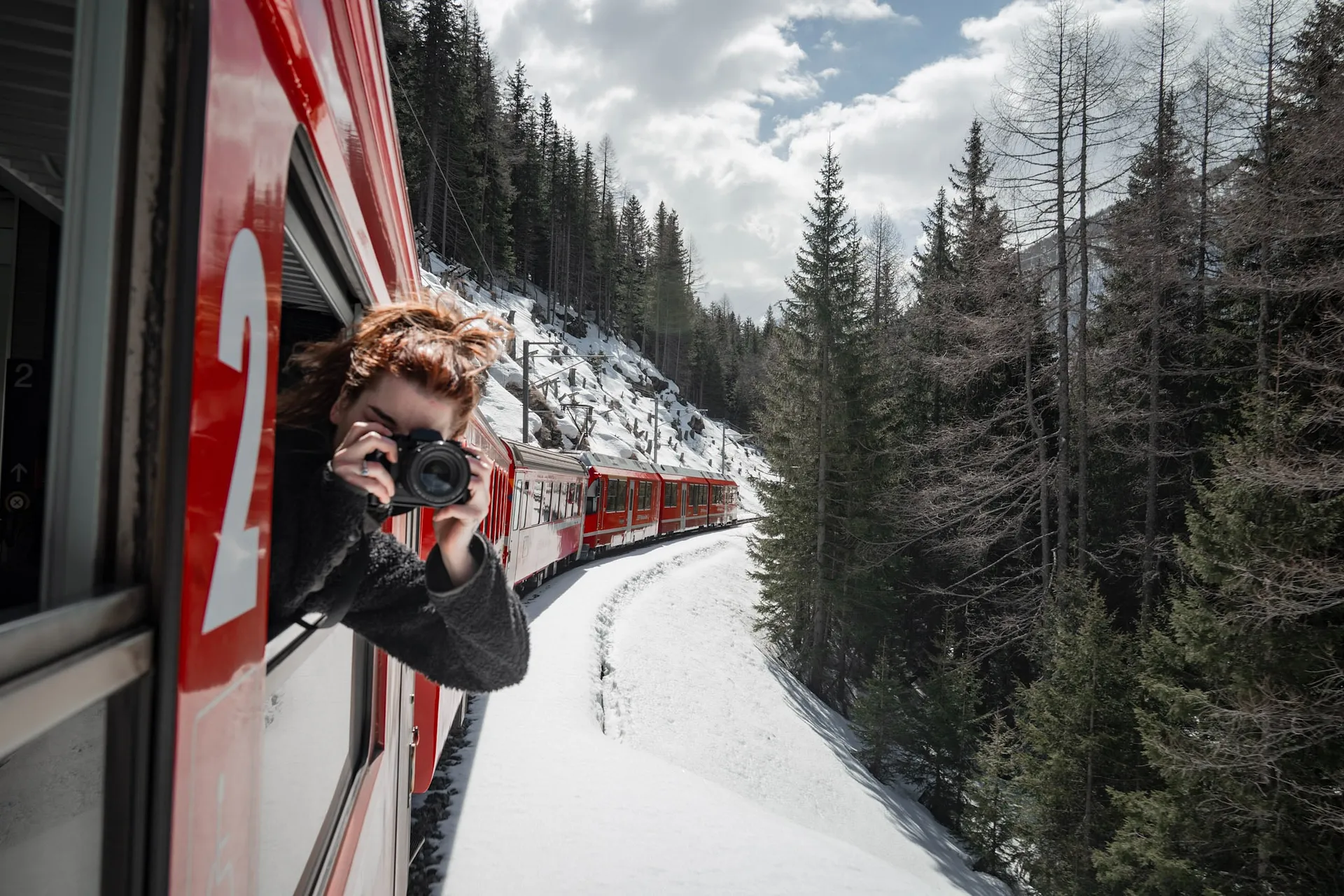 Winter Through a Window: The Bernina Express in 12 frames