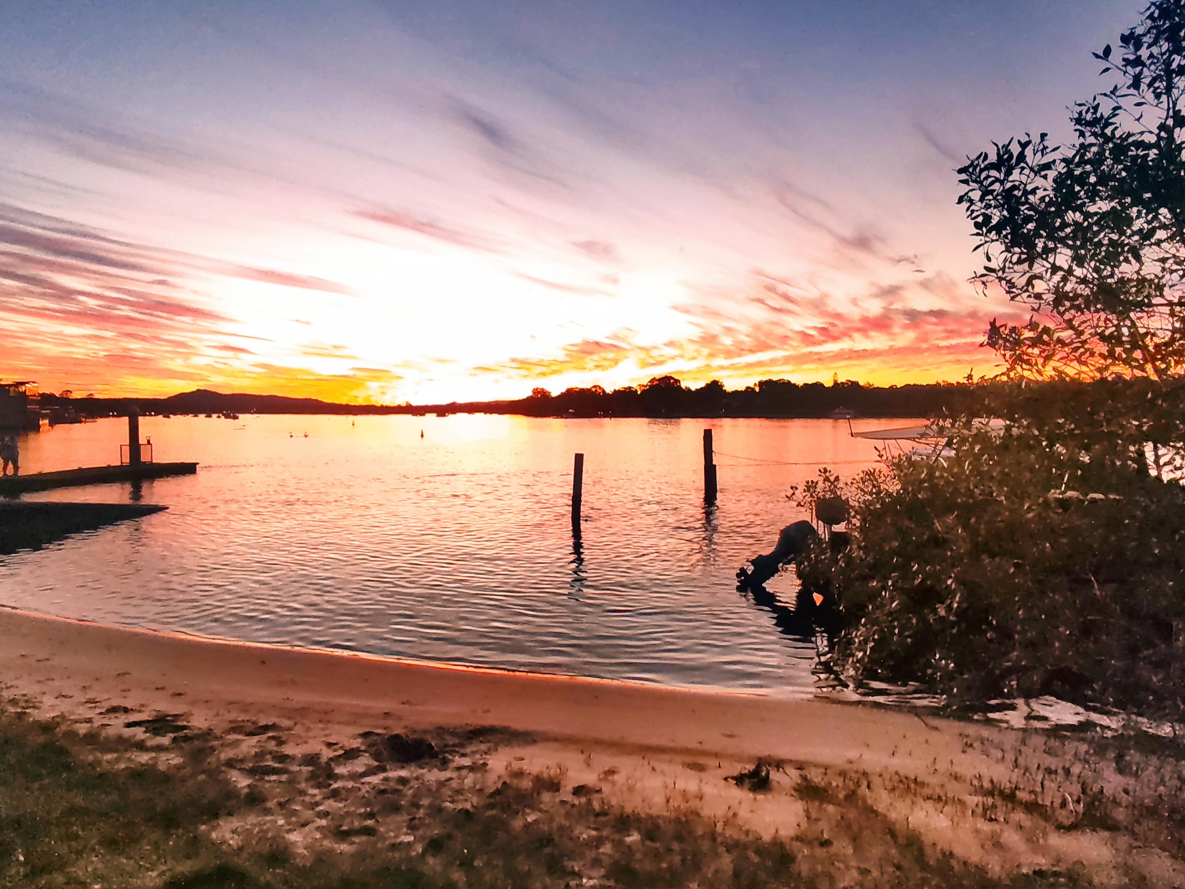 Greeted by the most spectacular sunset ever