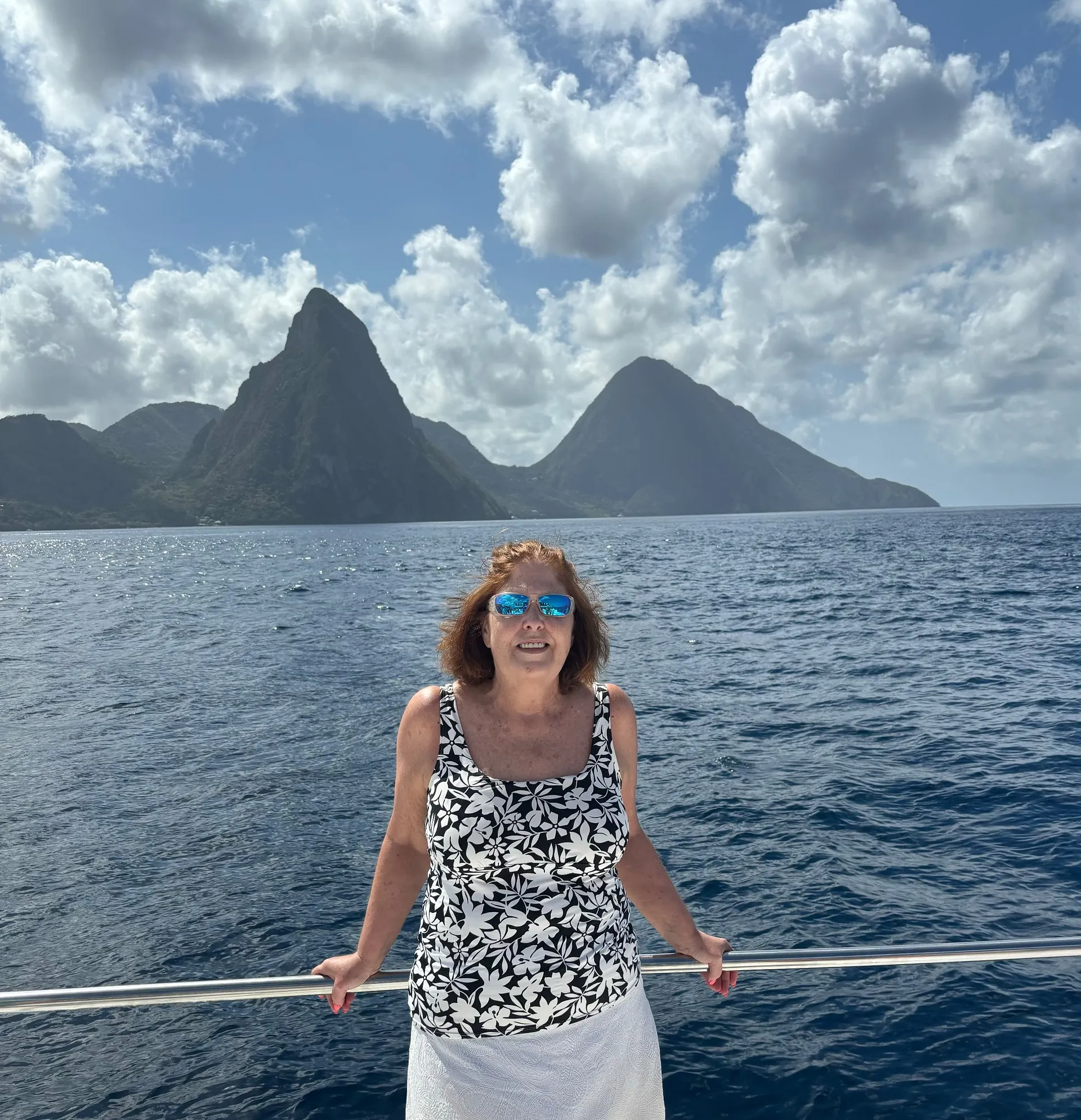Sailing away to Saint Lucia's Pitons