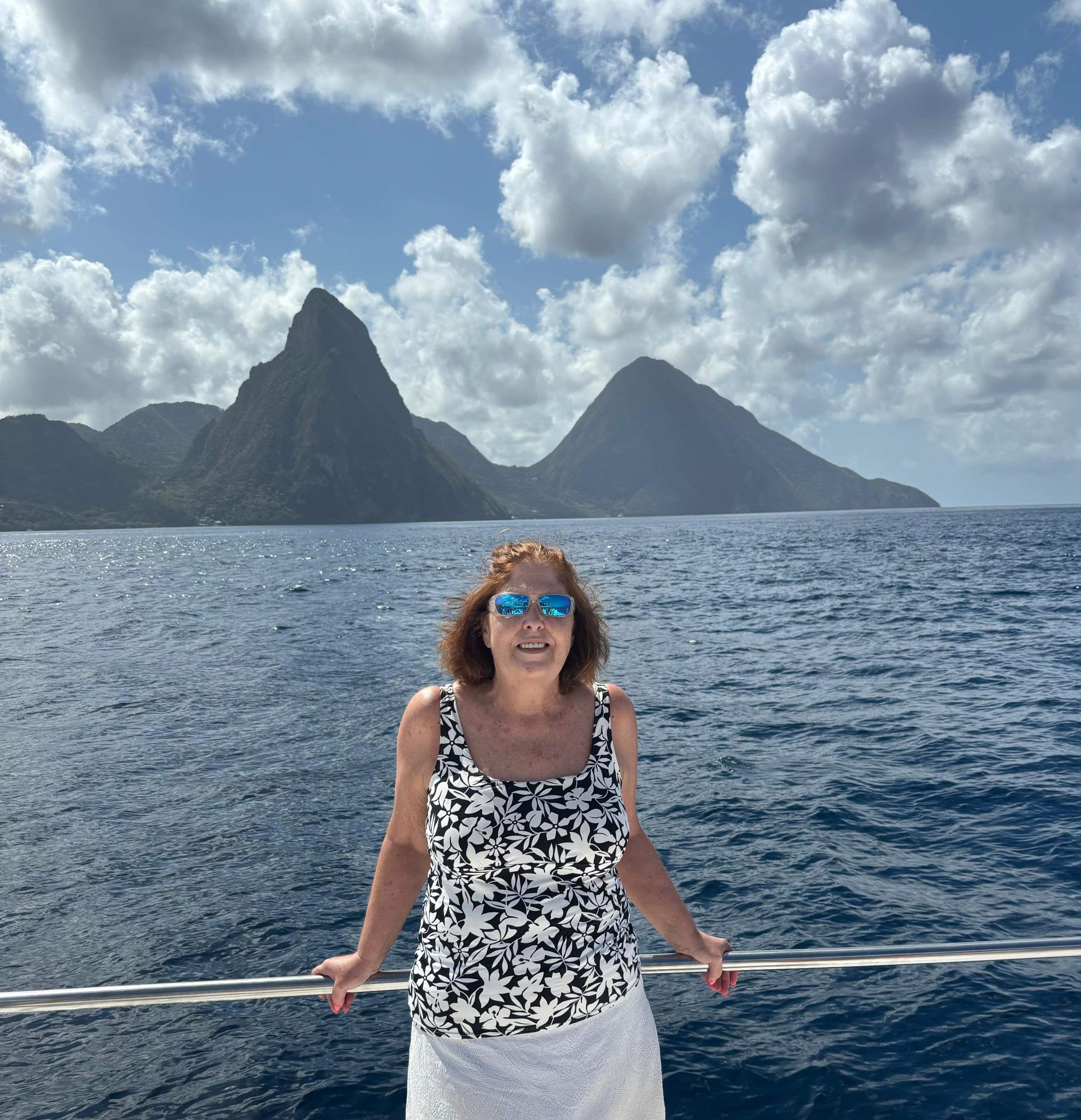 Sailing away to Saint Lucia's Pitons