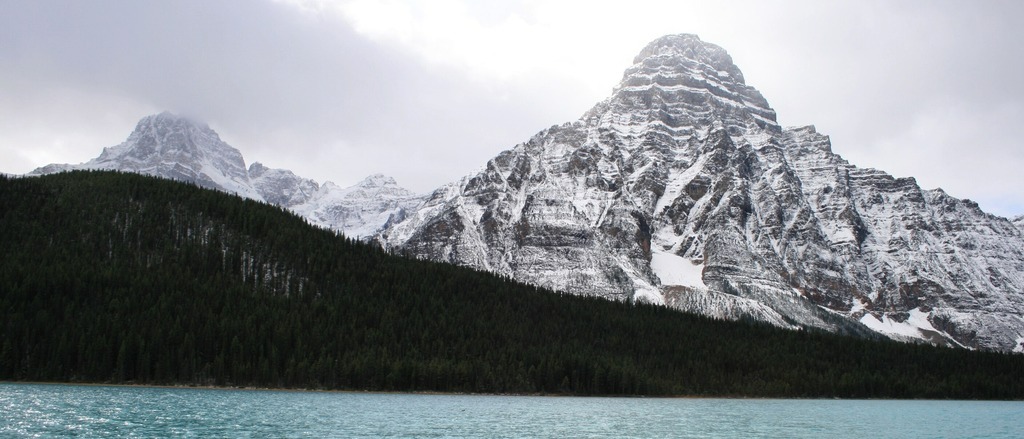 Mountain with snow