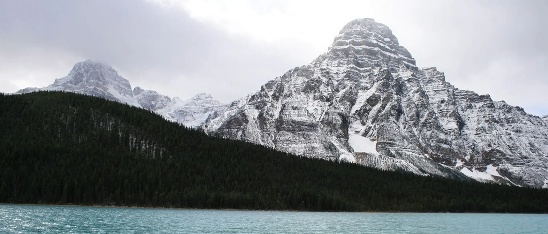 Mountain with snow