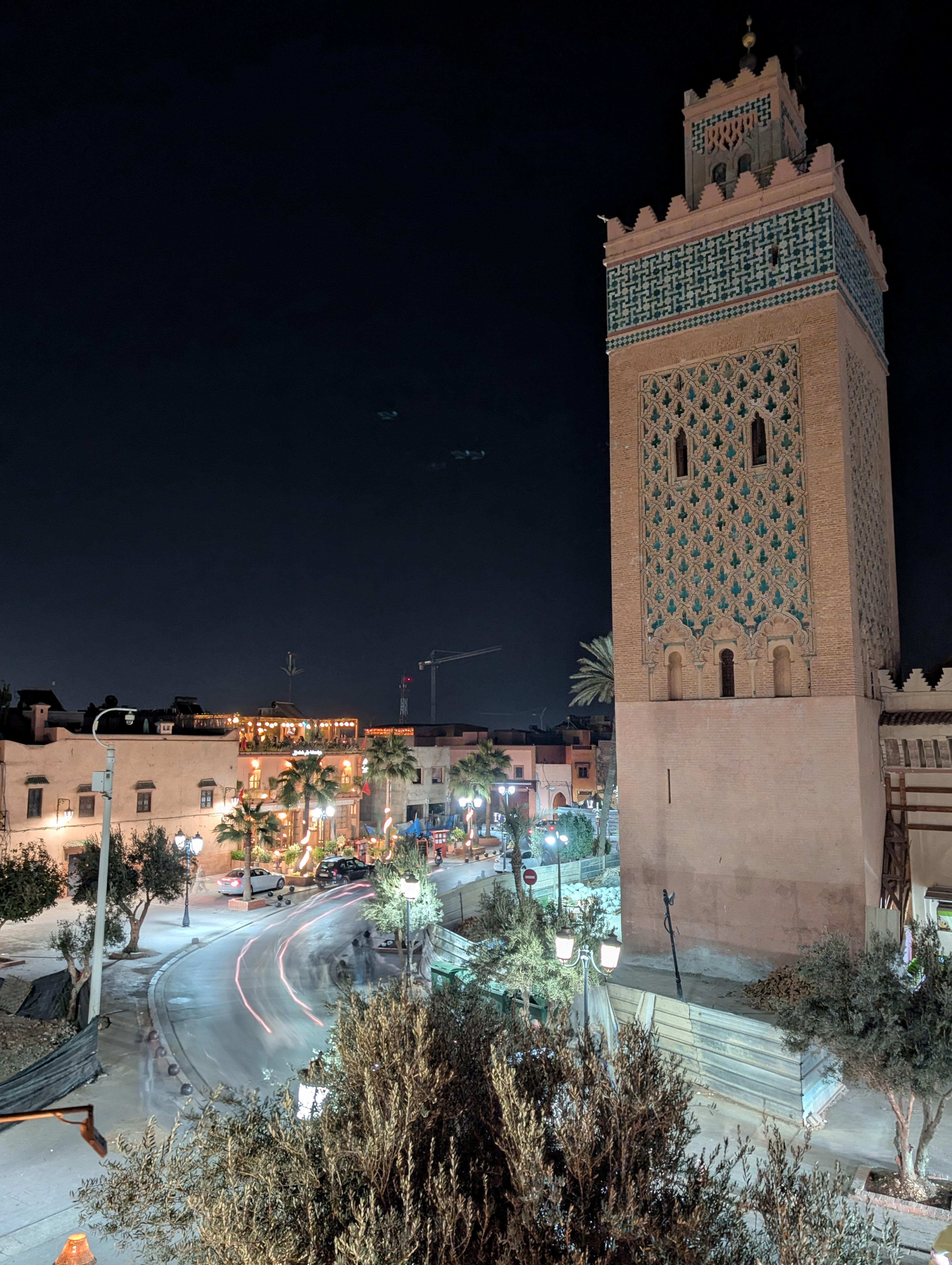 Rooftop relaxing above Marrakesh