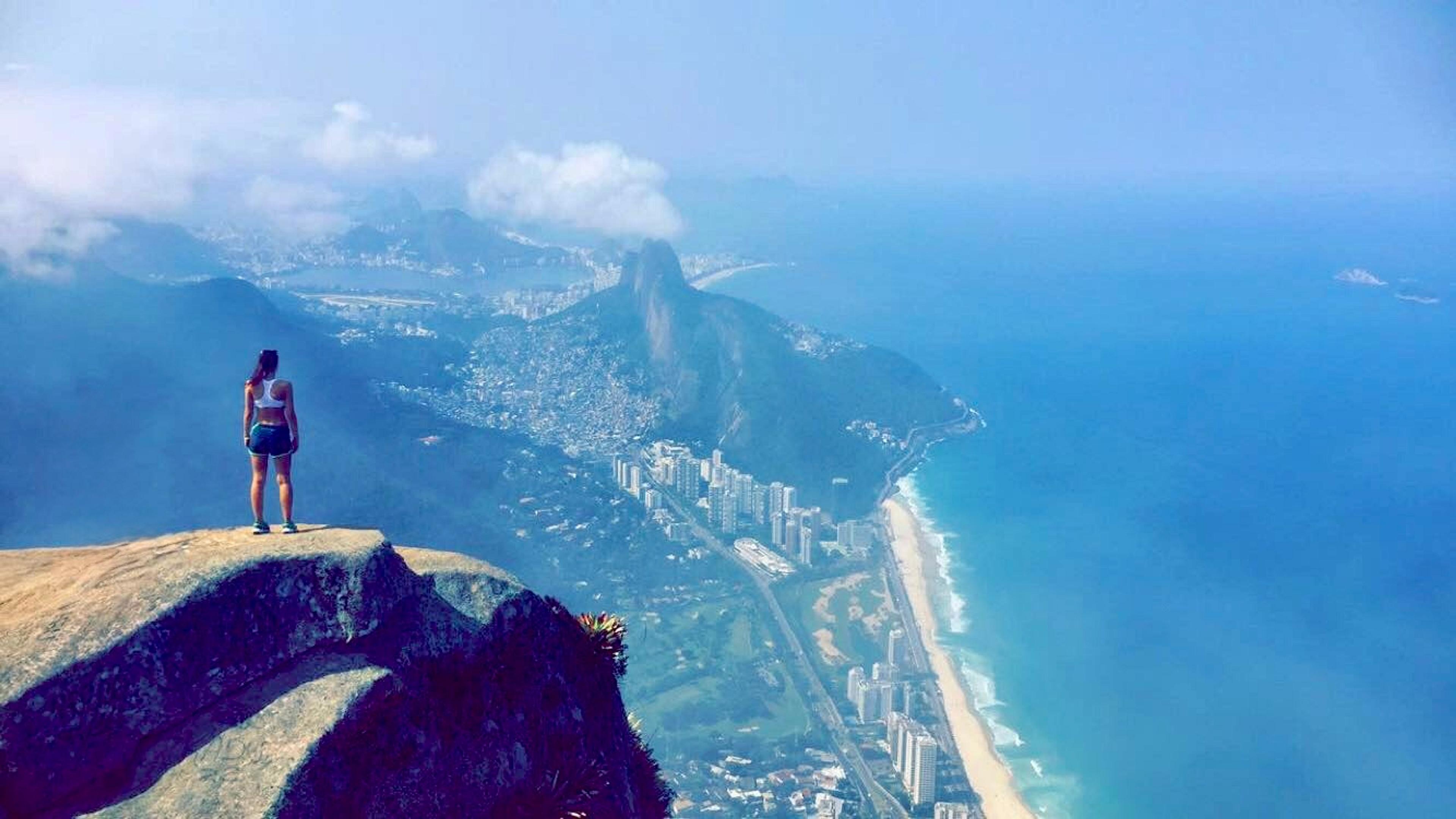 When an "easy hike" turns into rock climbing... but the view was entirely worth it!