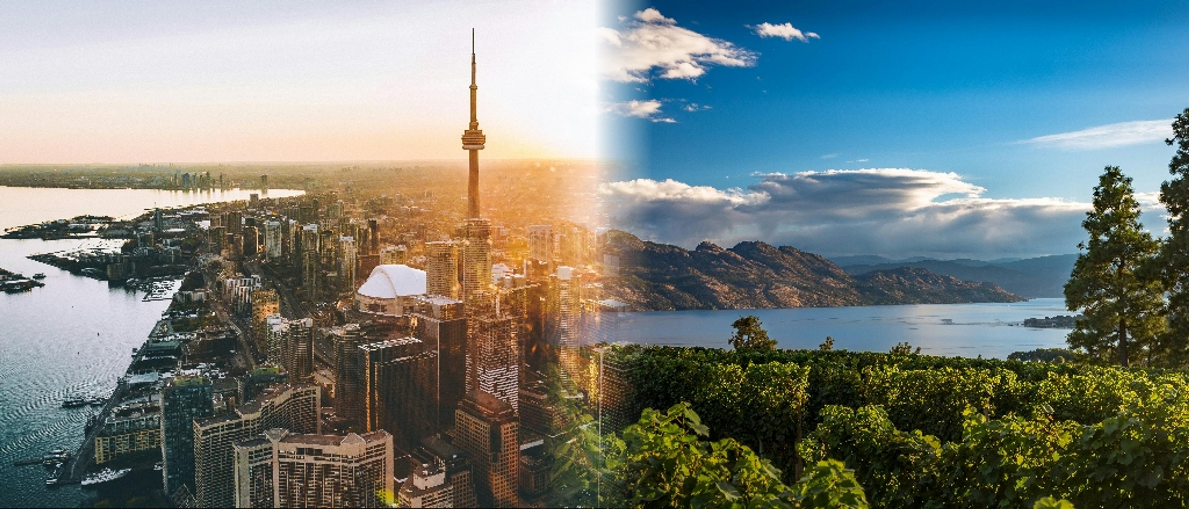 Kelowna to Toronto ⛵️🌆 and vice versa in $150s-$160s RT