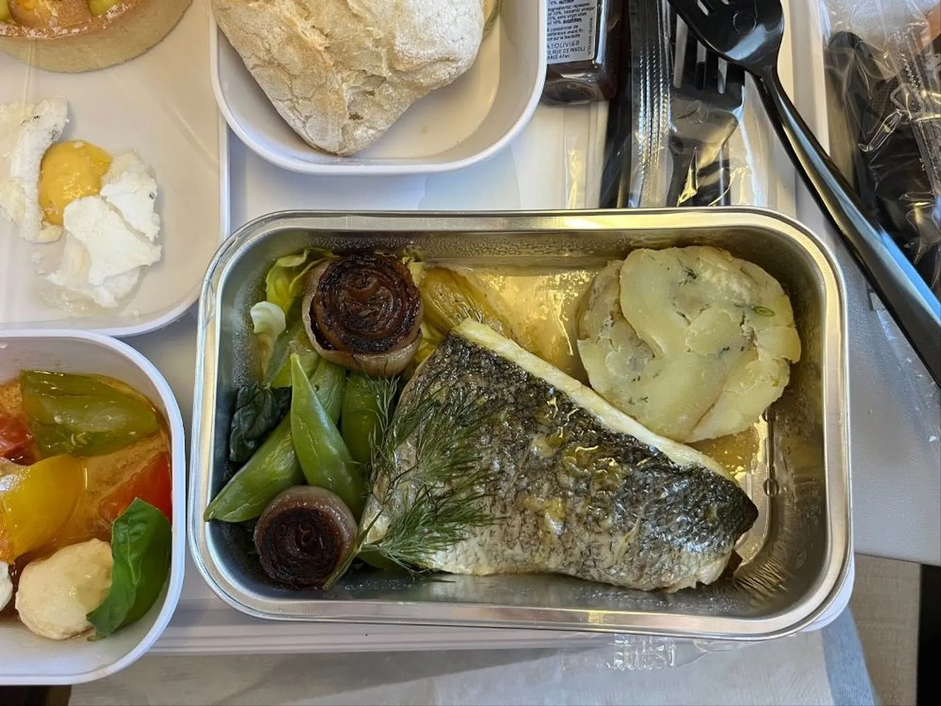 Fish and vegetables