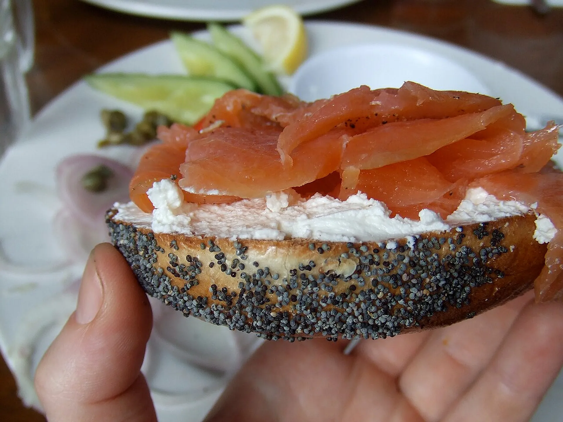 A Montreal-style bagel.