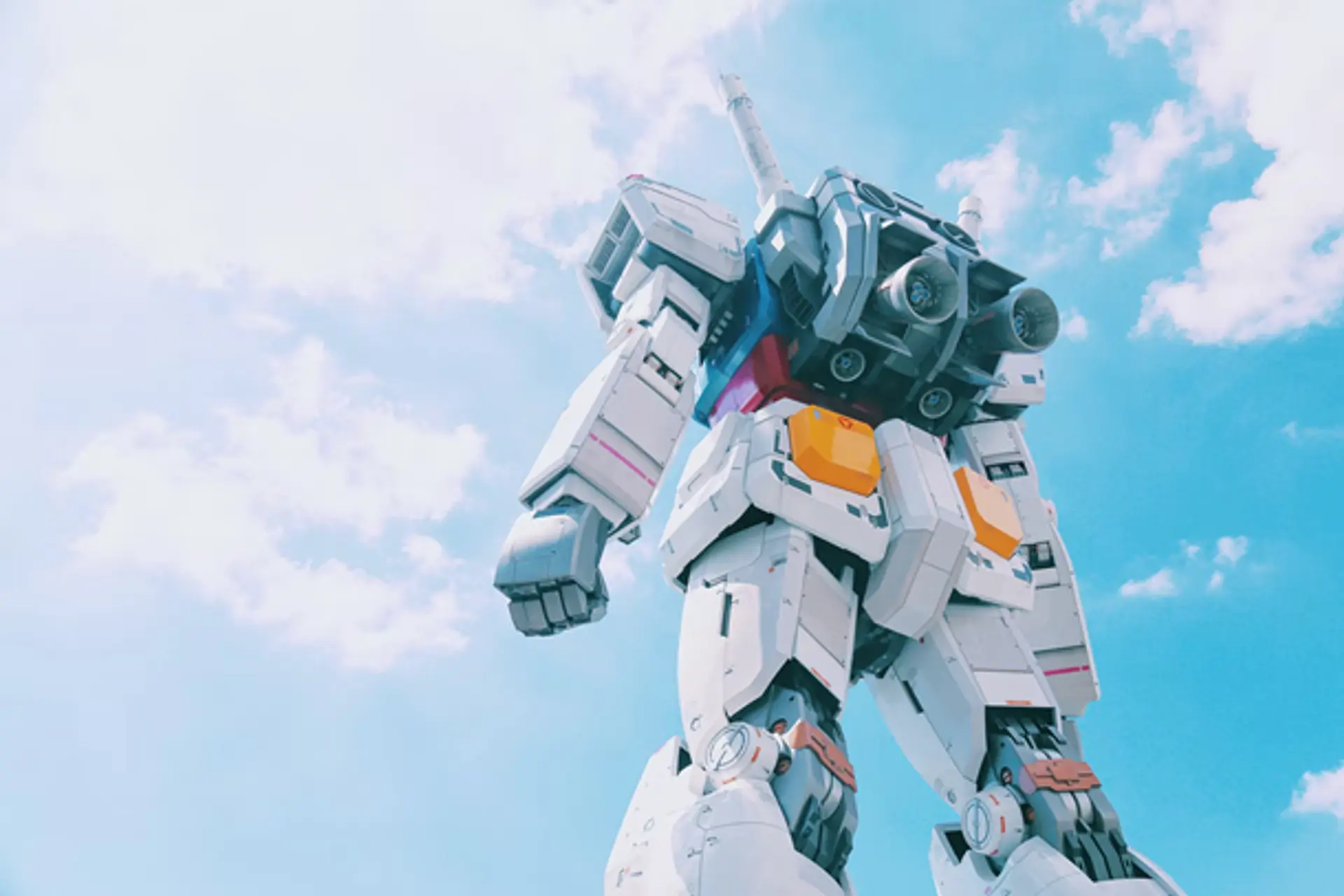 A robotic figure