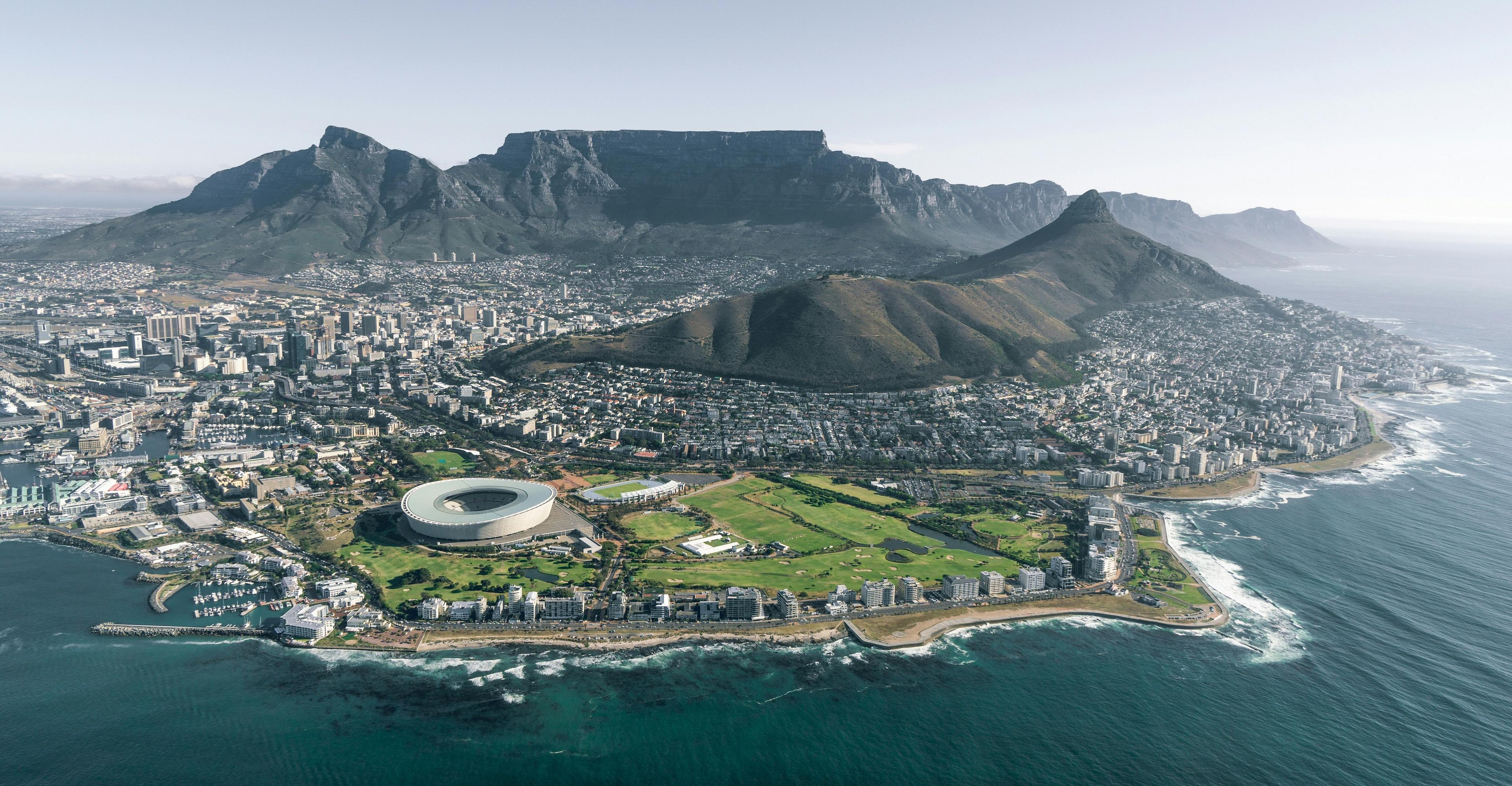 Cape Town, South Africa, with the iconic Table Mountain as a stunning backdrop.