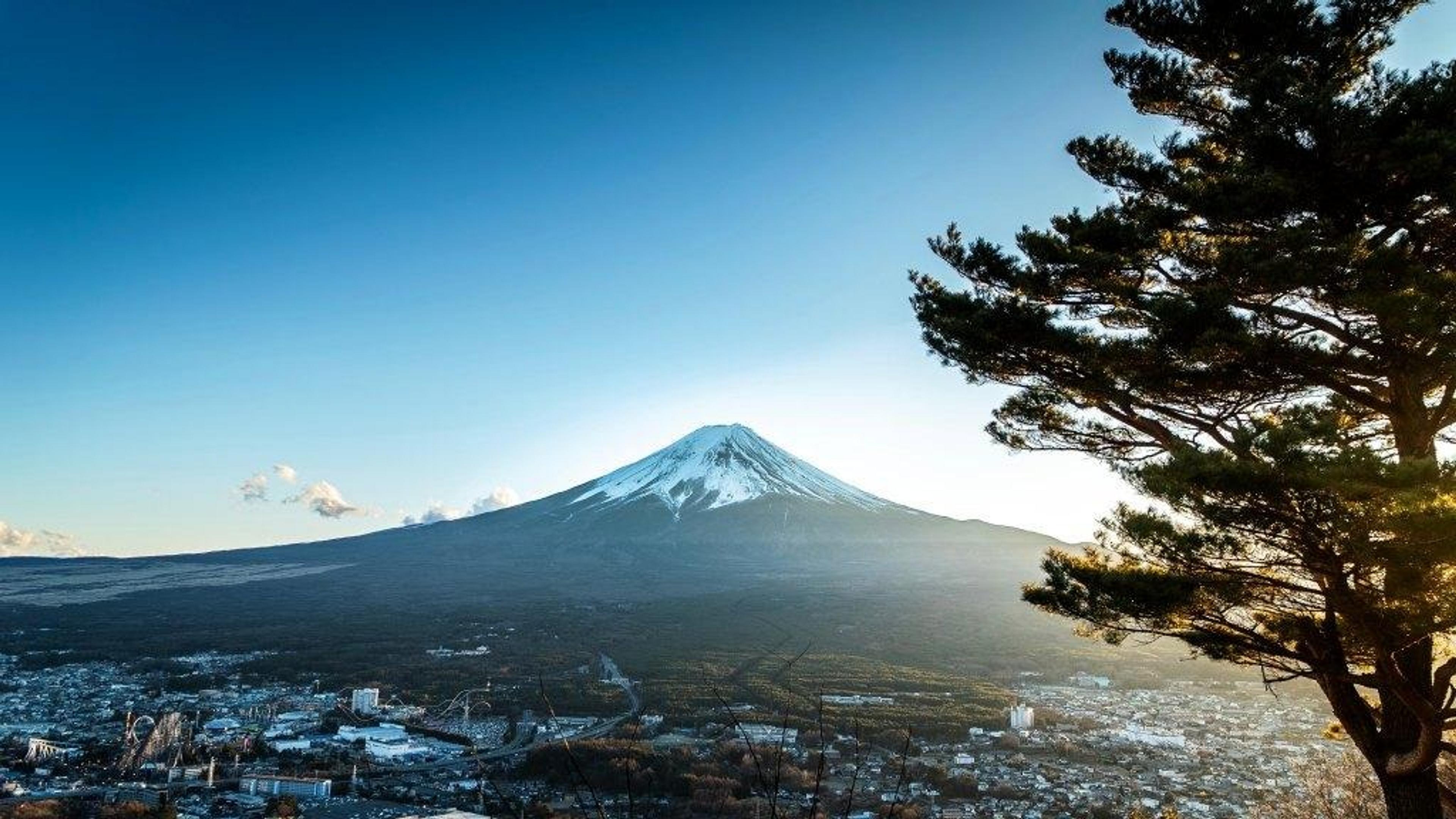 Snow-capped Mount Fuji