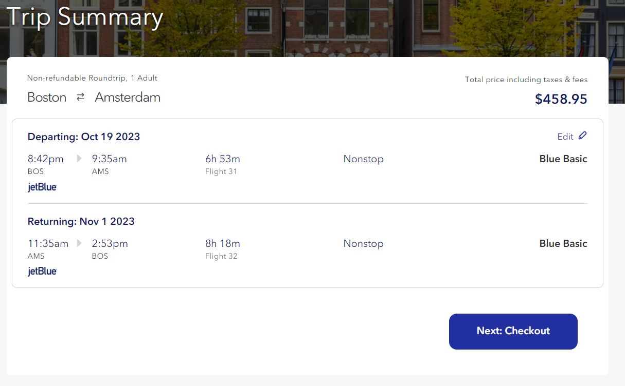 Jack's Flight Club US Deal (Travelzoo) *nonstop* Boston to Amsterdam