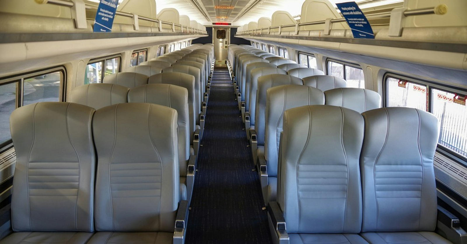 Real USA train coach interior